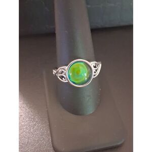 Changing Colors Gemstone Stainless Steele Size 10 Ring